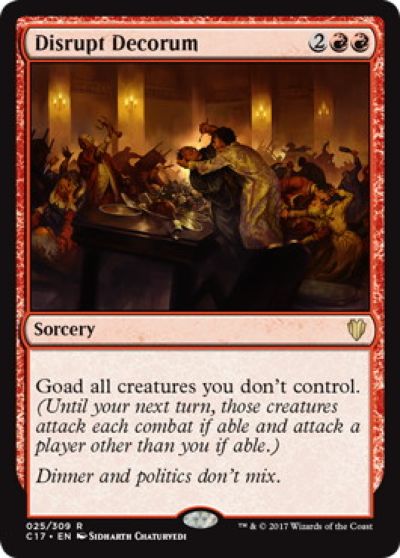 マジックザギャザリング MTG 礼儀妨害 C17-25 レア 【中古】