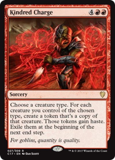 マジックザギャザリング MTG 同族の突撃 C17-27 レア 【中古】