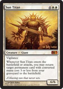 マジックザギャザリング MTG 太陽のタイタン M11-35 プロモ Foil 【中古】