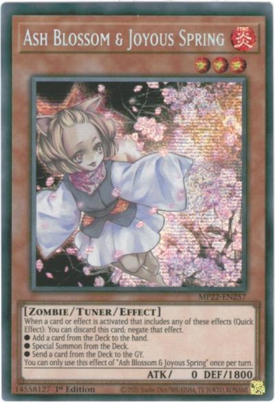 遊戯王 灰流うらら 英語版 1st MP22-EN257 Prismatic Secret MP22-EN257 プリズマティックシークレット 【中古】