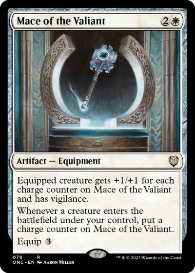 マジックザギャザリング MTG 白 勇敢な者の鎚鉾 ONC-78 レア 【中古】