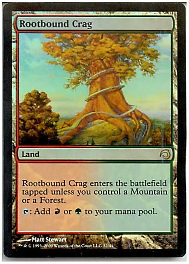 マジックザギャザリング MTG 無色 根縛りの岩山 H09-32 レア Foil 【中古】