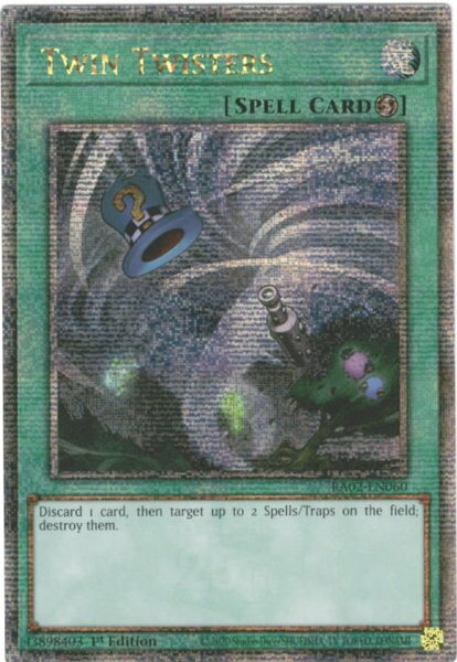 遊戯王 ツインツイスター 英語版 1st RA02-EN060 Quarter Century Secret RA02-EN060 クォーターセンチュリーシークレット 【中古】