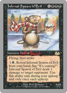 マジックザギャザリング MTG Infernal Spawn of Evil UGL-33 レア 【中古】