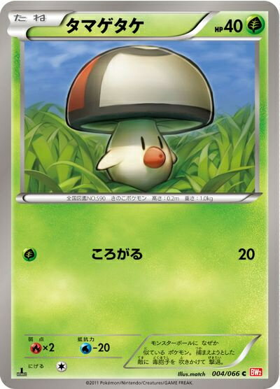 ポケモンカード タマゲタケ BW2 004/066 C 【中古】