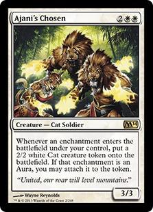 マジックザギャザリング MTG 白 アジャニに選ばれし者 M14-2 レア 【中古】