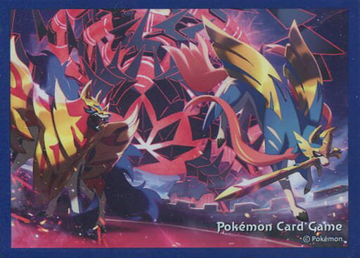 ポケモンカード デッキシールド ザシアン ザマゼンタ ムゲンダイナ 64枚入り 未開封スリーブ 【中古】