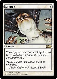マジックザギャザリング MTG 白 沈黙 M14-35 レア 【中古】