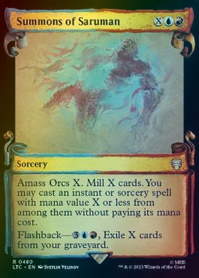 マジックザギャザリング MTG 金(多色) サルマンの召喚(ショーケース) LTC-480 レア Foil 【中古】