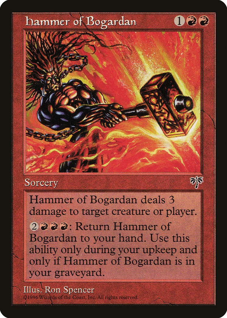 マジックザギャザリング MTG 赤 ボガーダンの鎚 MIR-180 レア 【中古】