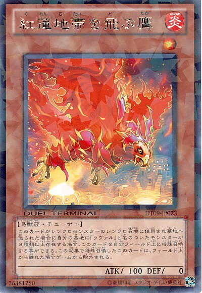 遊戯王 紅蓮地帯を飛ぶ鷹 DT09-JP023 