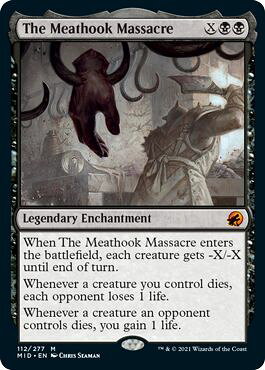 マジックザギャザリング MTG 黒 食肉鉤虐殺事件 MID-112 神話レア 【中古】
