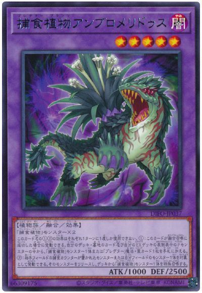 遊戯王 捕食植物アンブロメリドゥス DIFO-JP037 レア 【中古】
