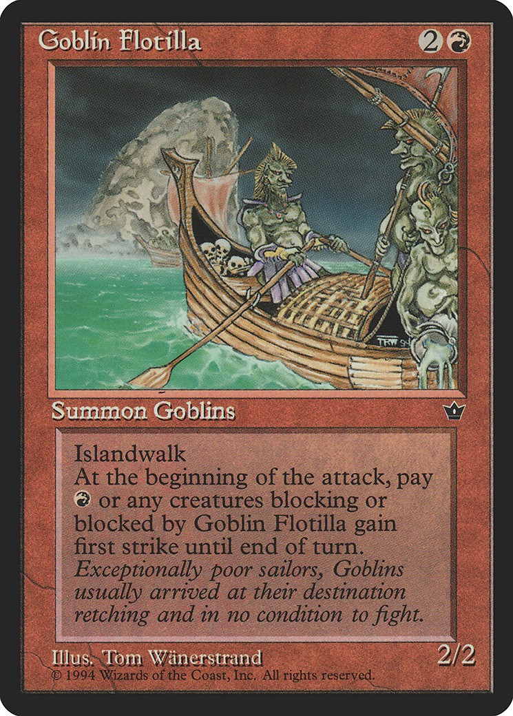 マジックザギャザリング MTG 赤 Goblin Flotilla FEM-55 アンコモン 