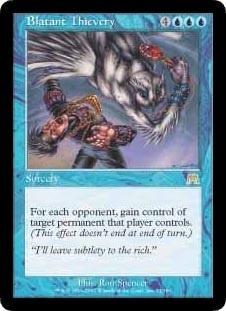 マジックザギャザリング MTG 青 露骨な窃盗 ONS-71 レア 【中古】