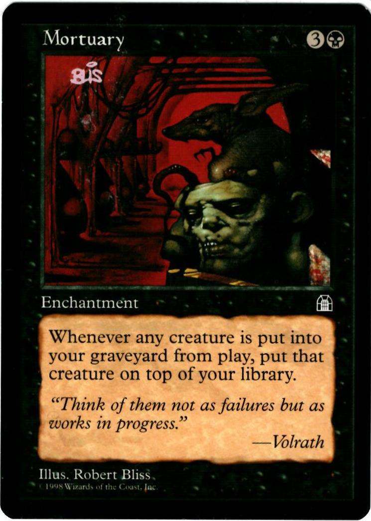 マジックザギャザリング MTG 黒 霊安室 STH-66 レア 【中古】