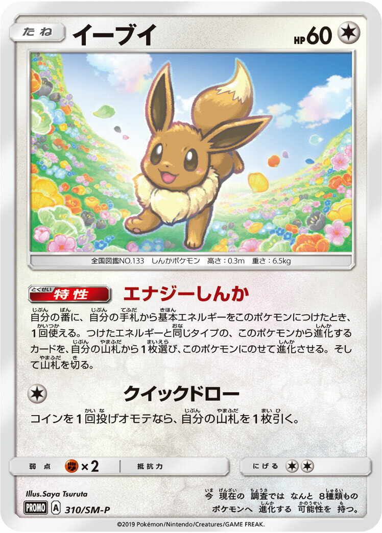 ポケモンカード イーブイ PROMO 310/SM-P PROMO 【中古】