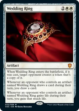 マジックザギャザリング MTG 白 結婚指輪 VOC-32 神話レア 【中古】