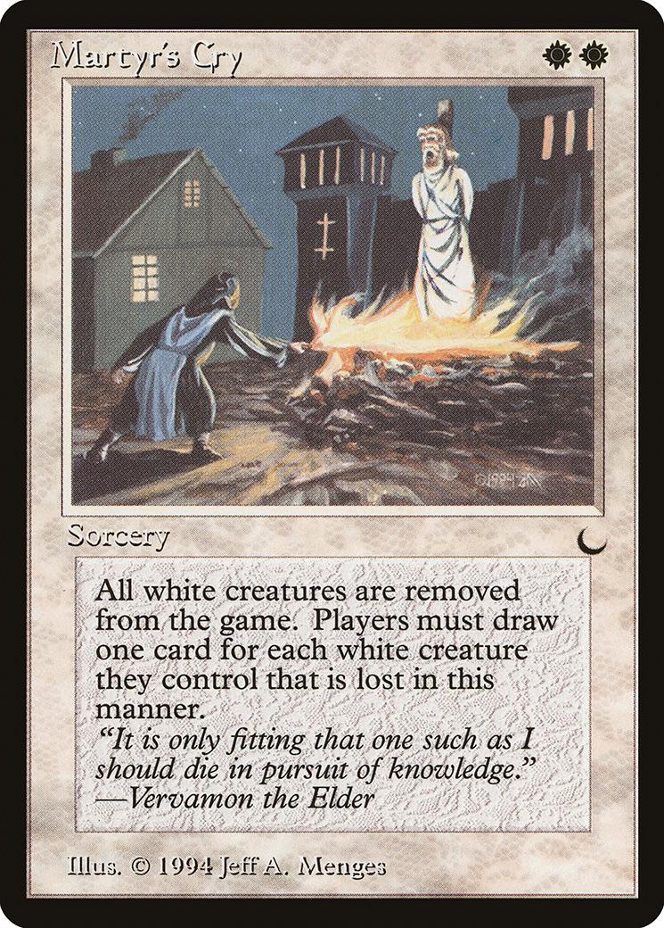 マジックザギャザリング MTG 白 Martyr's Cry DRK-12 アンコモン 【中古】