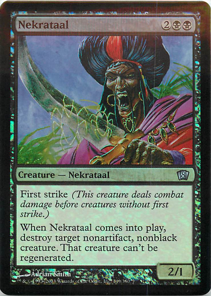 マジックザギャザリング MTG 黒 ネクラタル 8ED-149 アンコモン Foil 【中古】