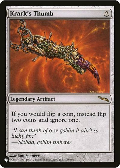 マジックザギャザリング MTG 茶 クラークの親指 TL1-190 レア 【中古】