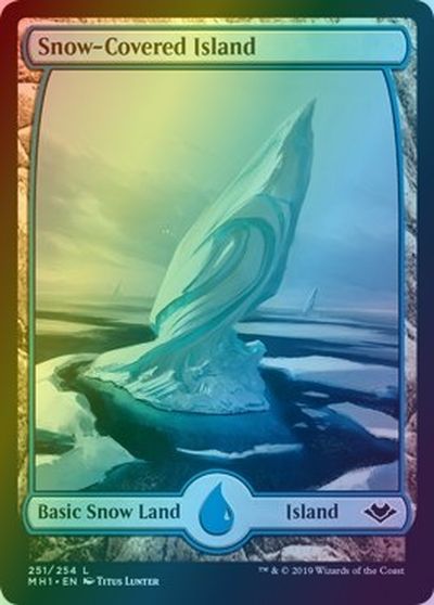 mtg 冠雪の島　foil 7枚セット mtg 冠雪の島 foil 7枚セット Snow-Covered Island | Modern