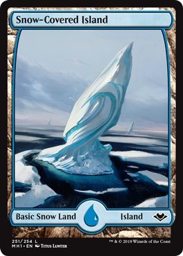 マジックザギャザリング MTG 無色 冠雪の島 MH1-251 土地 【中古】