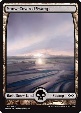 マジックザギャザリング MTG 無色 冠雪の沼 MH1-252 土地 【中古】