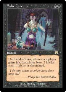 マジックザギャザリング MTG 黒 偽りの治療 ONS-146 レア 【中古】