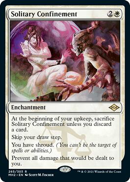 マジックザギャザリング MTG 白 独房監禁 MH2-265 レア 【中古】