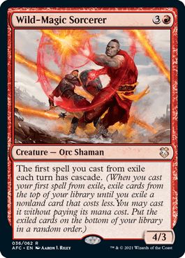 マジックザギャザリング MTG 赤 暴走魔法のソーサラー AFC-36 レア 【中古】