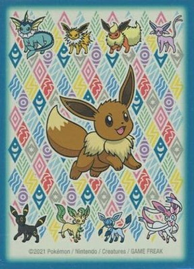 ポケモンカード デッキシールド イーブイ プリズマティック (再販版) 海外版 65枚入り 未開封スリーブ 【中古】
