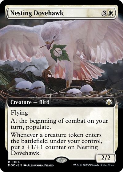 マジックザギャザリング MTG 白 巣ごもりの鳩鷹(拡張) MOC-104 レア 【中古】