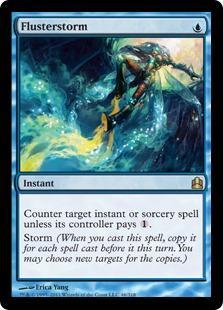 マジックザギャザリング MTG 青 狼狽の嵐 CMD-46 レア 【中古】