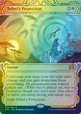 マジックザギャザリング MTG 白 テフェリーの防御 STA-11 神話レア Foil 【中古】