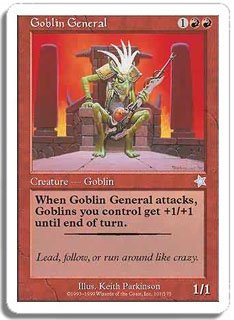 マジックザギャザリング MTG 赤 ゴブリンの将軍 S99-101 アンコモン 【中古】
