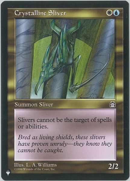 マジックザギャザリング MTG 金(多色) 水晶スリヴァー TL1-127 アンコモン 【中古】