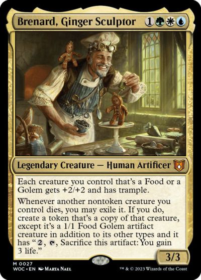 マジックザギャザリング MTG 金(多色) 菓子の造形家、ブレナード WOC-27 神話レア 【中古】