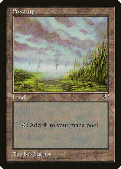 マジックザギャザリング MTG 無色 沼 MIR-342 基本土地 【中古】