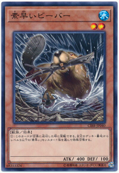 遊戯王 素早いビーバー CIBR-JP040 ノーマルレア 【中古】