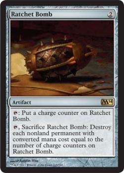 マジックザギャザリング MTG 茶 漸増爆弾 M14-215 レア 【中古】