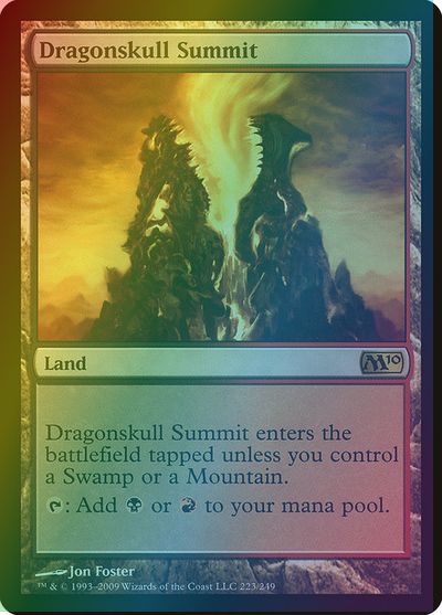 マジックザギャザリング MTG 無色 竜髑髏の山頂 M10-223 レア Foil 【中古】