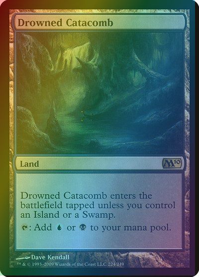 マジックザギャザリング MTG 無色 水没した地下墓地 M10-224 レア Foil 【中古】