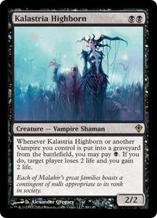 マジックザギャザリング MTG 黒 カラストリアの貴人 WWK-59 レア 【中古】