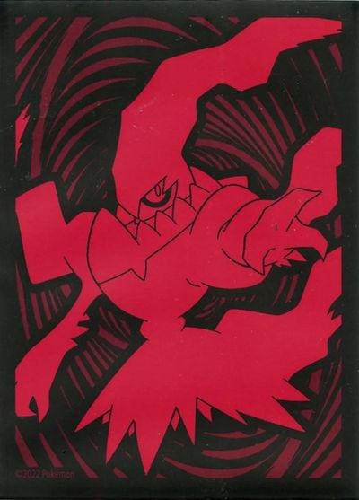 ポケモンカード デッキシールド ダークライ 赤 (Astral Radiance Elite Trainer Box) 海外版 65枚入り 未開封スリーブ 【中古】