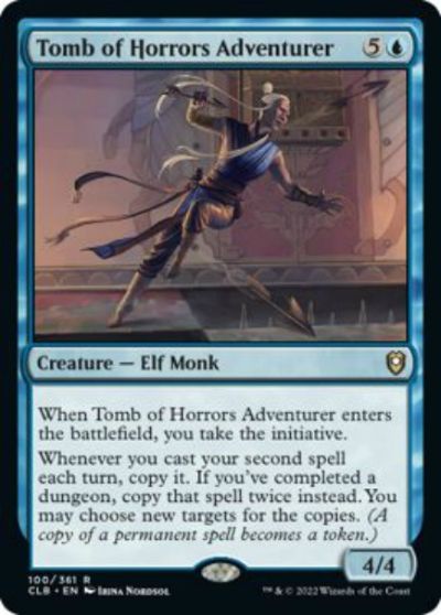 マジックザギャザリング MTG 青 恐怖の墓所の冒険者 CLB-100 レア 【中古】