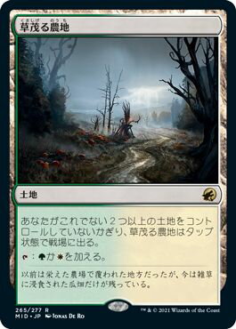 マジックザギャザリング MTG 無色 草茂る農地 MID-265 レア 【中古】