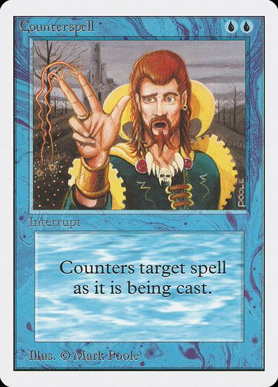 マジックザギャザリング MTG 青 対抗呪文 2ED-55 アンコモン 【中古】