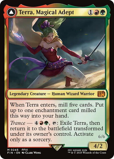 マジックザギャザリング MTG 金(多色) 魔導戦士、ティナ FIN-245 神話レア 【中古】