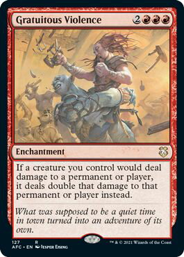 マジックザギャザリング MTG 赤 理由なき暴力 AFC-127 レア 【中古】